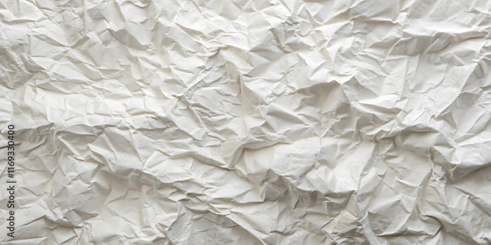 Fototapeta premium white crumpled paper background texture pattern overlay