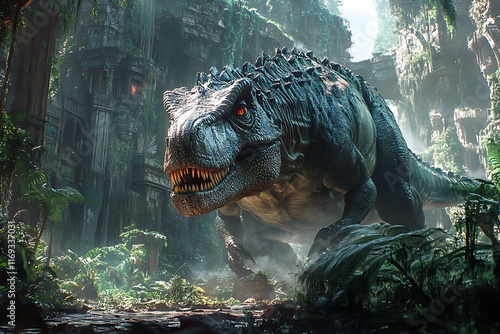 Ceratosaurus stalking prey