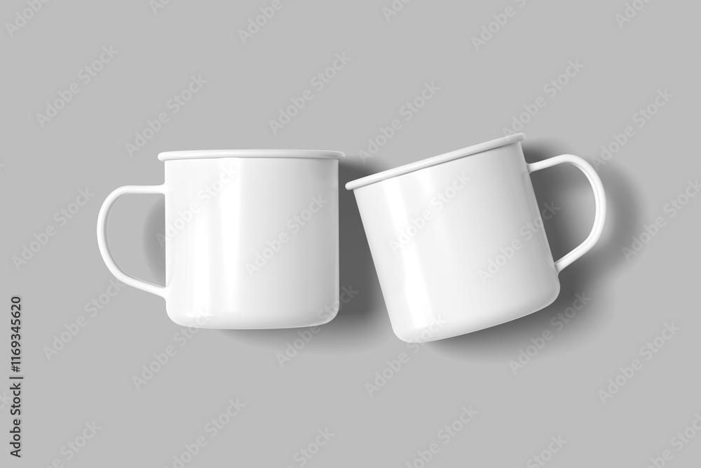 Enamel Mug Blank Mockup Enamel Mug Blank Mockup
