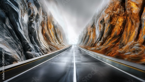 tunnel in the mountains, cave, gold dust