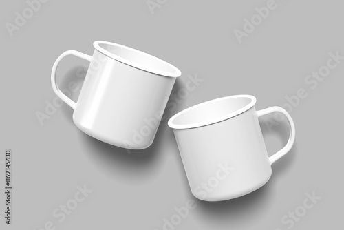 Enamel Mug Blank Mockup photo