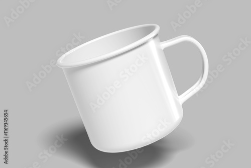 Enamel Mug Blank Mockup photo