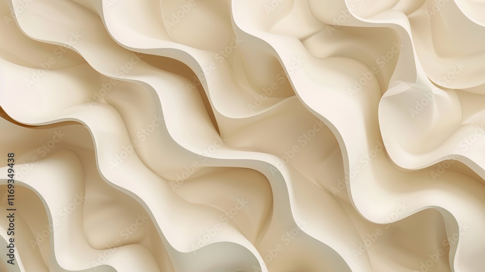 Obraz premium ivory seamless pattern wallpaper