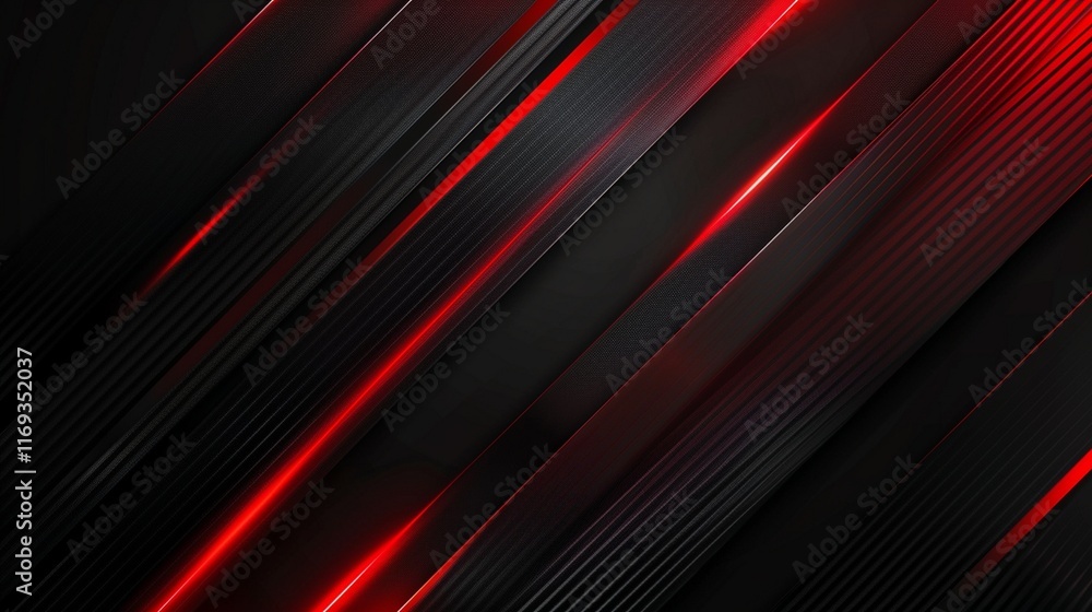 Dynamic Abstract Digital Artwork with Bold Black and Gradient Red Diagonal Stripes Dynamic Abstract Digital Artwork with Bold Black and Gradient Red Diagonal Stripes