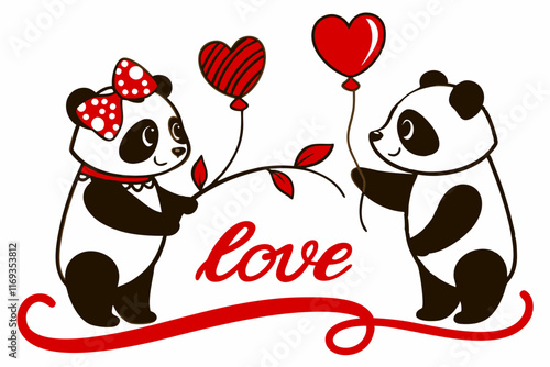 Valentine Heart Hugger: Elegant Vector Line Art in White