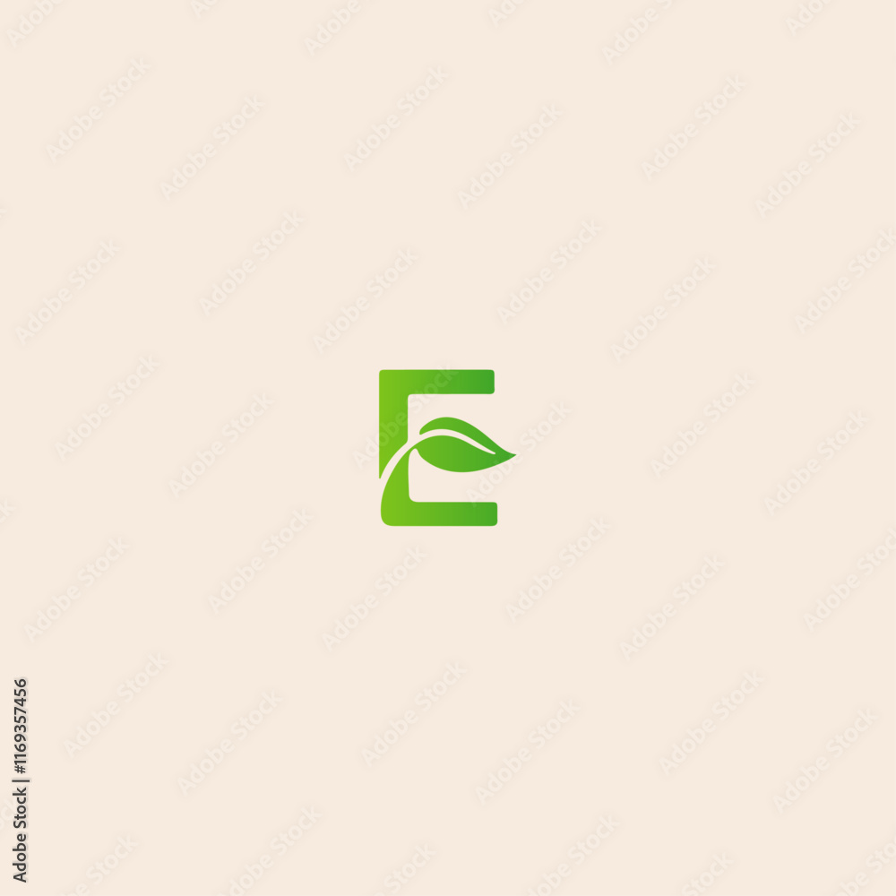 Letter E logo icon flat vector design. Letter E logo icon flat vector design.