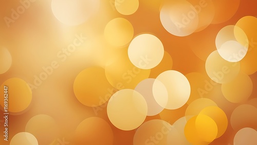 Wallpaper Mural Abstract Warm-Toned Bokeh Background with Gradient and Overlapping Light Circles in Shades of Orange and Gold Torontodigital.ca