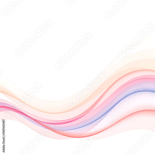 An abstraction of colored wavy lines