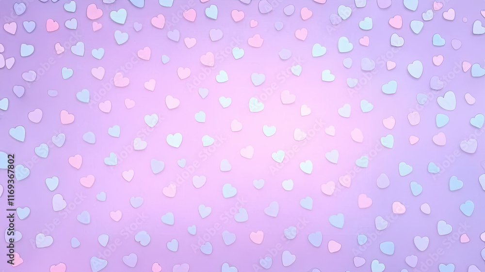 Pastel Heart Pattern Valentine's Day Background Pastel Heart Pattern Valentine's Day Background