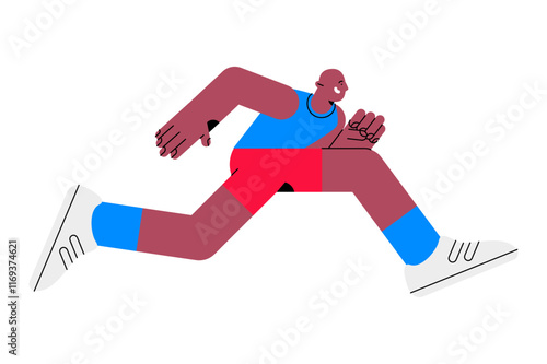 man running