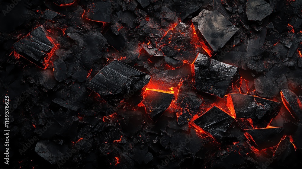 A close-up view of glowing red lava rocks on a dark surface, showcasing natural beauty. A close-up view of glowing red lava rocks on a dark surface, showcasing natural beauty.