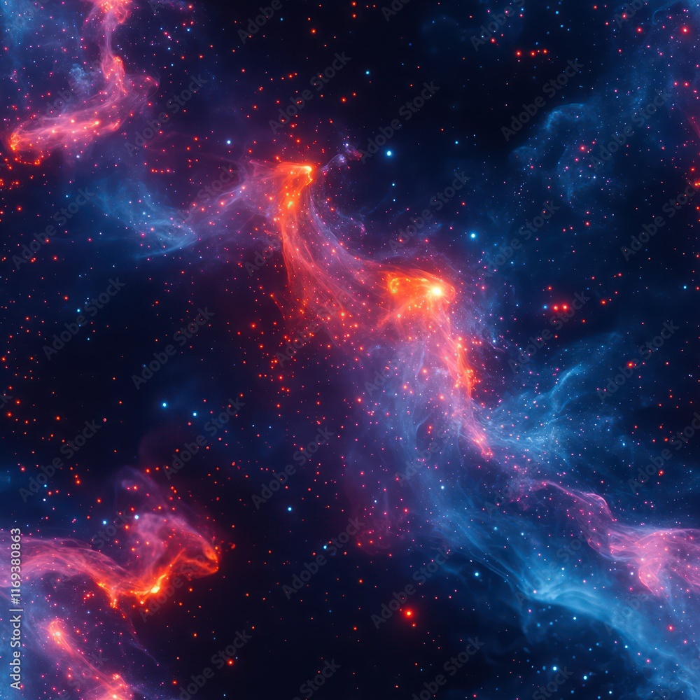Seamless abstract fantasy galaxy particles pattern Seamless abstract fantasy galaxy particles pattern