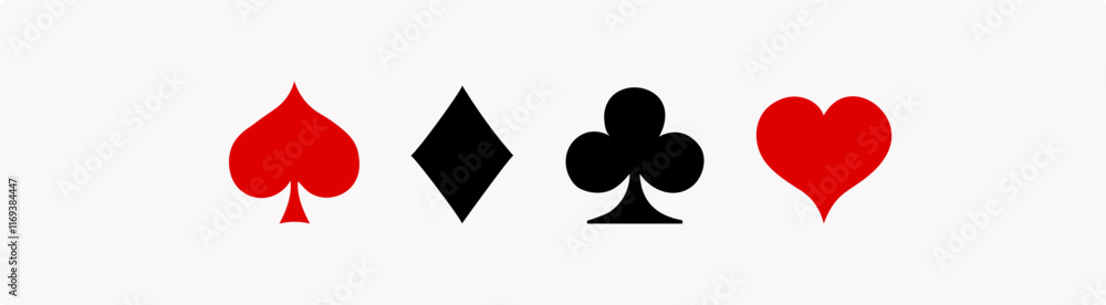 Suit deck of playing cards on white background. Suit deck of playing cards. Poker, card game, Vector illustration. Suit deck of playing cards on white background. Suit deck of playing cards. Poker, card game, Vector illustration.
