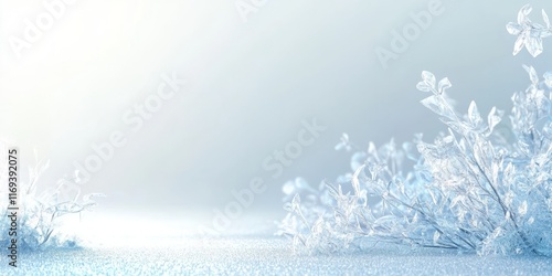 Frozen Plants in a Winter W...