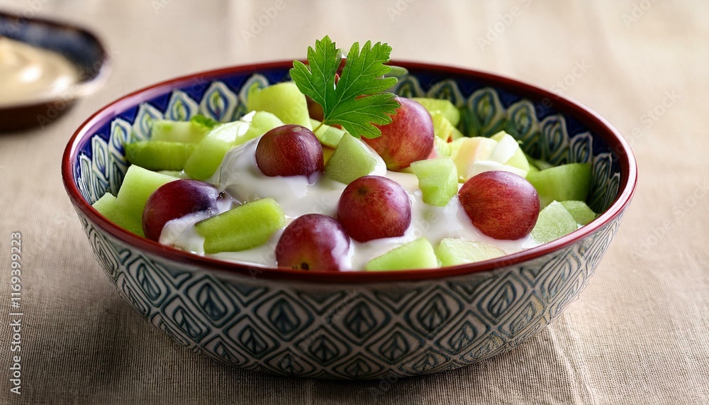 Refreshing fruit salad with yogurt, perfect for a summer day! Refreshing fruit salad with yogurt, perfect for a summer day!