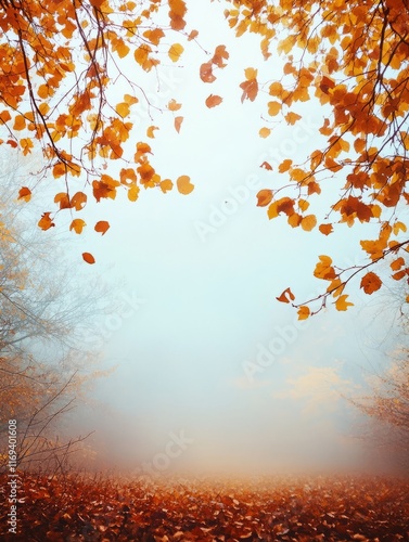 Autumn Mist Envelops Golden...
