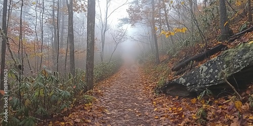 Misty Forest Trail Autumn L...