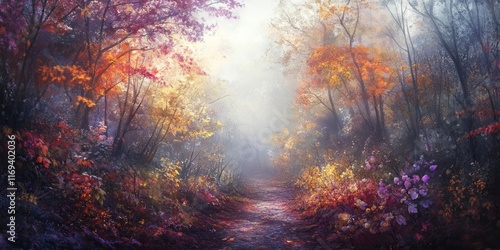 Autumnal Pathway Through A ...