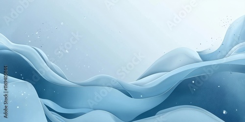 Abstract Blue Liquid Waves ...
