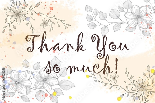 Thank You Karte romantisch