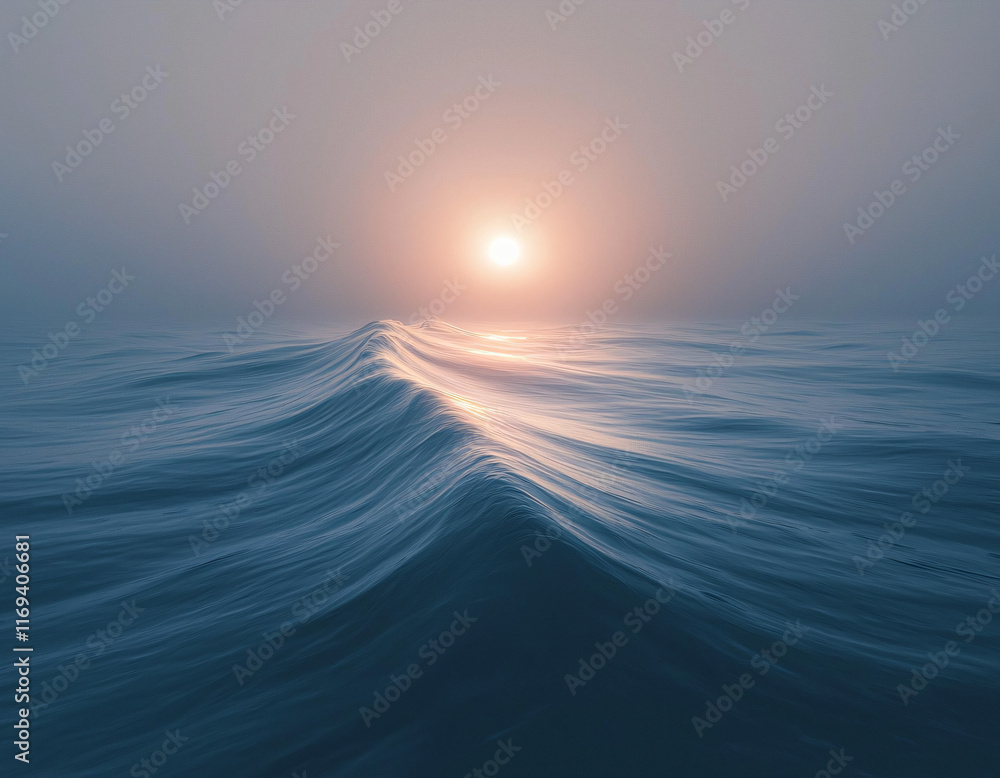 Obraz premium Ocean Sunset Wave