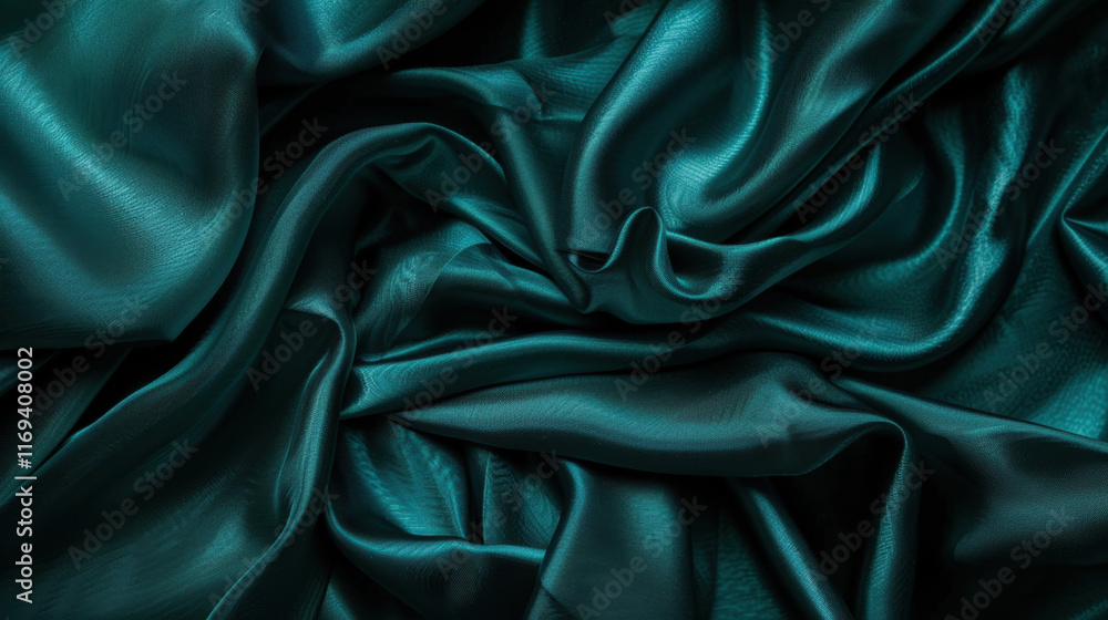 Fototapeta premium blue, teal and jade silk background