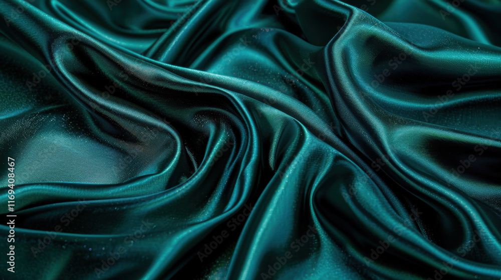 Fototapeta premium blue, teal and jade silk background