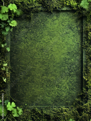 Lush Green Foliage Frame En...