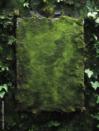 Moss Covered Stone Embedded...