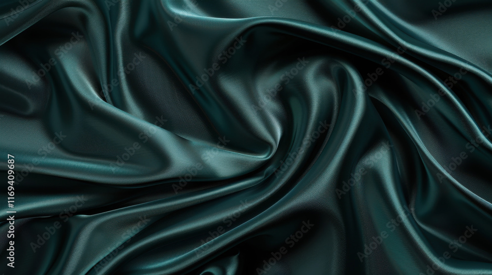 Fototapeta premium blue, teal and jade silk background
