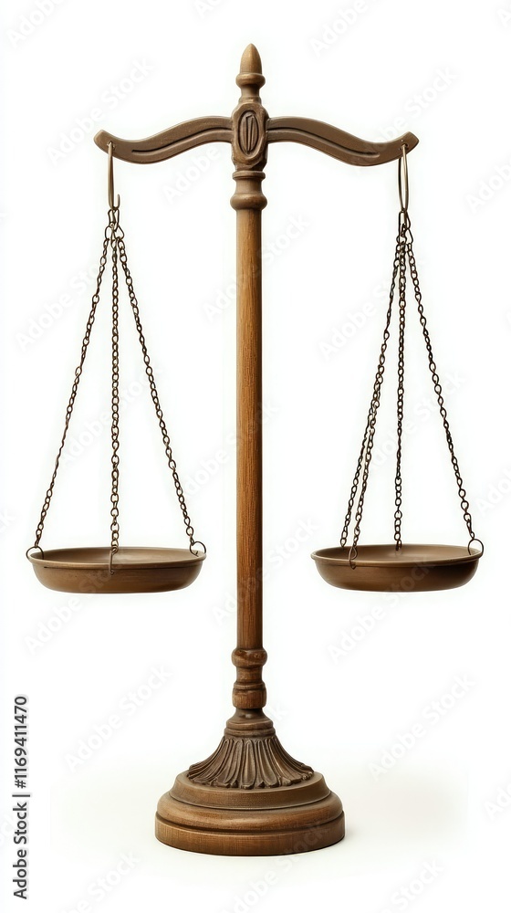 Wooden Scale of Justice Displaying Equilibrium and Fairness Symbolism Wooden Scale of Justice Displaying Equilibrium and Fairness Symbolism