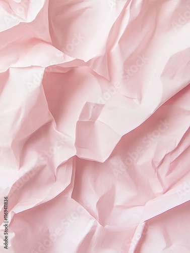 Delicate Pink Fabric Draped...