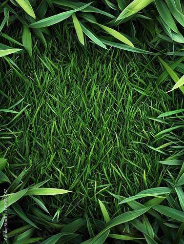 Lush Green Grass Framed by ...