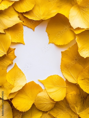 Golden Autumn Leaves Frame ...