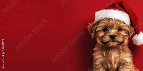 Adorable Puppy Wearing A Sa...