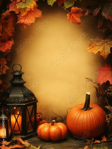 Autumnal Still Life with Pu...