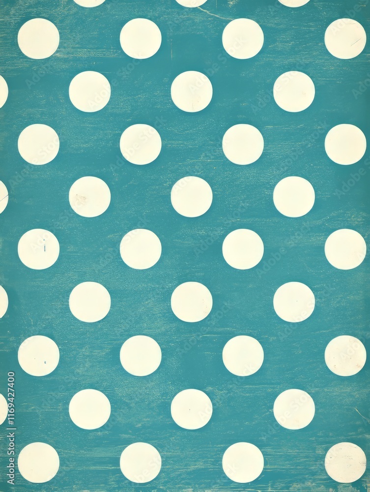 Teal background with off white polka dots pattern Teal background with off white polka dots pattern