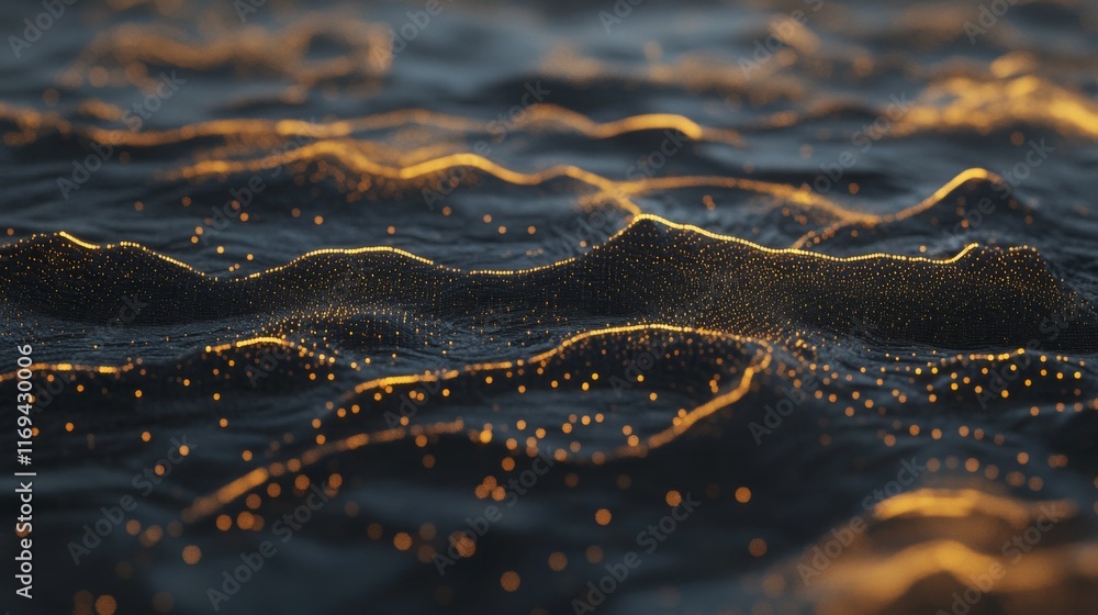 Obraz premium Futuristic Abstract Analytics with Glowing Effects