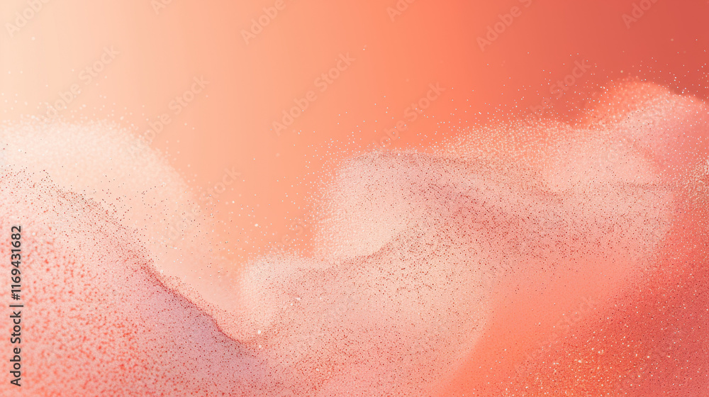 Fototapeta premium light orange gradient background with grainy texture