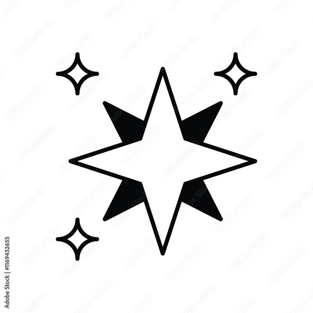 Obraz premium Stars vector icon