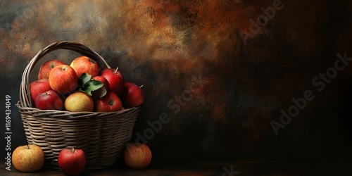 A wicker basket filled with...