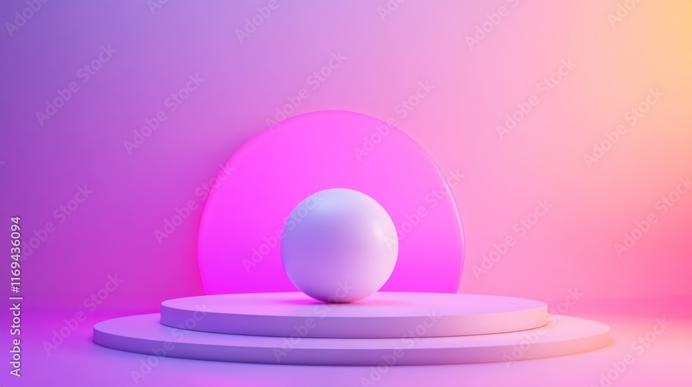 Obraz premium Modern Innovation with Glowing Effects on Isolated Background