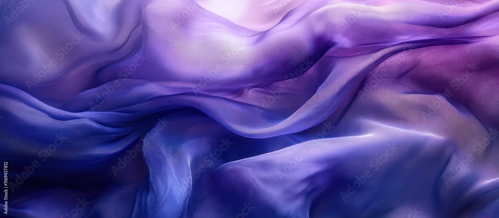 Fototapeta premium Abstract purple and blue silk fabric texture.