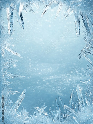 Intricate Ice Crystals Fram...