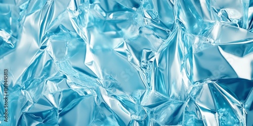 Abstract Blue Crinkled Text...