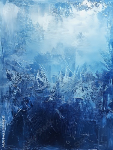 Abstract Blue Glacial Lands...
