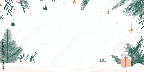 Festive Winter Scene with G...