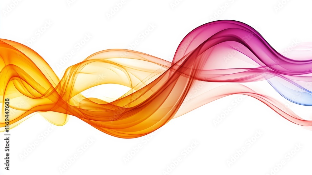 Vibrant Abstract Waves with Smooth Flowing Colors Vibrant Abstract Waves with Smooth Flowing Colors