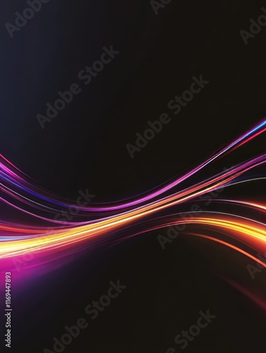 Abstract Colorful Light Tra...