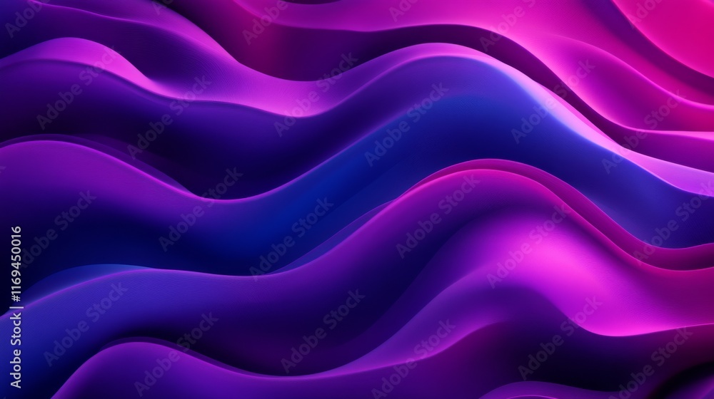 Obraz premium Vibrant Wave Pattern with Smooth Flowing Lines